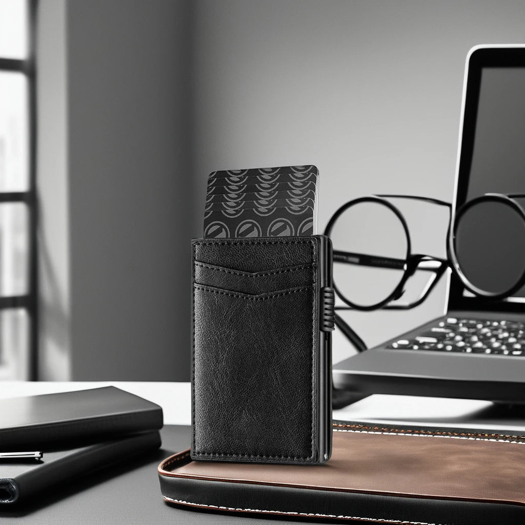 Stationery Card Holder Carbon Fibre Credit Card Holder Wallet With Free Shipping