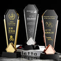 2023 Newest Crystal Metal Diamond Shape Trophy Creative Business Gifts Company Annual Meeting Award Anniversary Souvenirs
