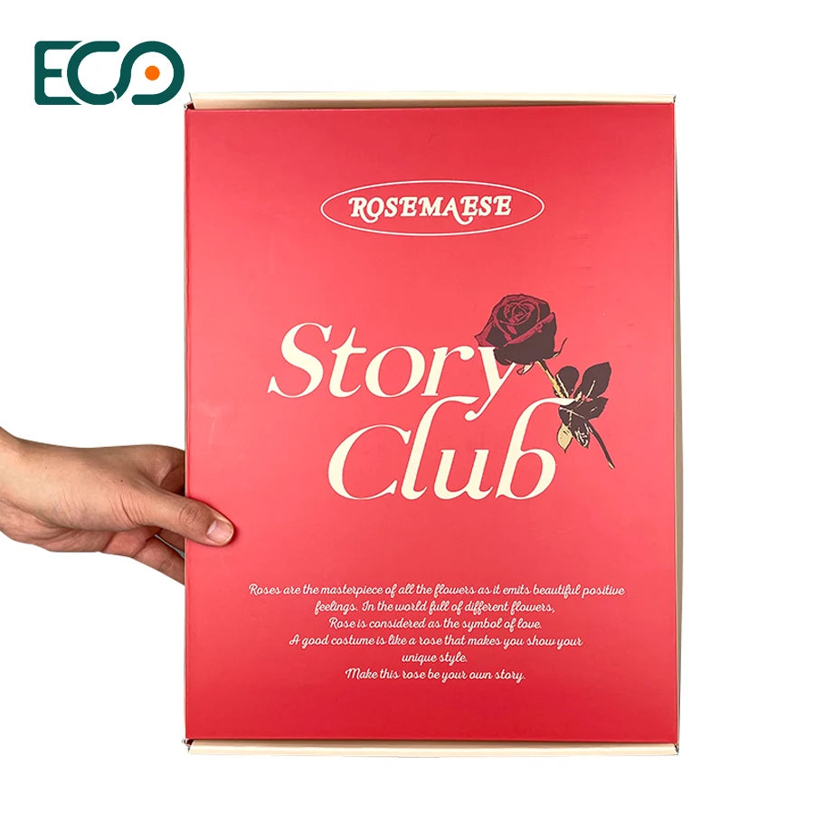 Red Matte Printing Gift Paper Packaging Large Big Shipping Boxes Custom Logo