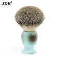 Luxury Men's Vegan Shaving Brush Wholesale Synthetic Hair Resin Handle Finest Vegan Bristles Custom Logo JDK Brand