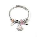 YL Hot Selling Stainless Steel Bracelet Crystal Beads Fashion Charm Bracelets for Cross-Border Festival Exhibition