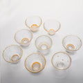 12pcs/set Minimalist Eco-friendly Glass Tea/Coffee Cup Set with Saucers for Business Gifts-QIAOQI XCB-022