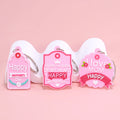 Trendy Pink Keychain Cute Cherry and Heart Design Durable Soft PVC Keyring for Girls Fashion Accessories and Everyday Use