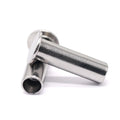 High Quality M6 Flat Head Stainless Steel Semi Tubular Rivets Bright Finish Wholesale for Furniture Use