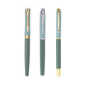 Good Quality Promotional Personalized Custom Logo Premium Luxury Black Ink Green Metal Gel Pens Wholesale
