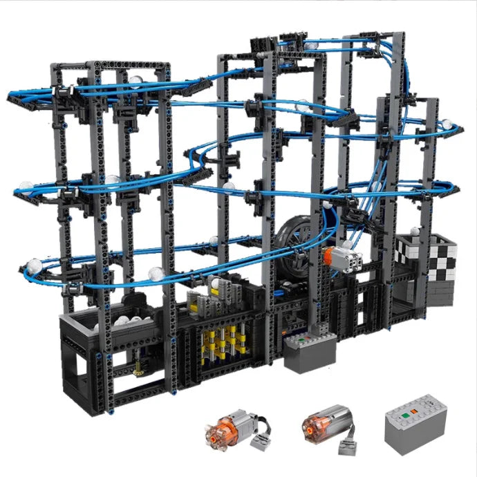Mould King 26002 High-tech Ball Shooter Marble Run GBC with Motor Moc Creative Science Model Puzzle  Blocks Toys for Kits