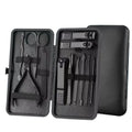 Black Color 18 16 12 10 7pcs Nail Clipper Set Manicure & Pedicure Set Kit Finger Foot Care Set Gift