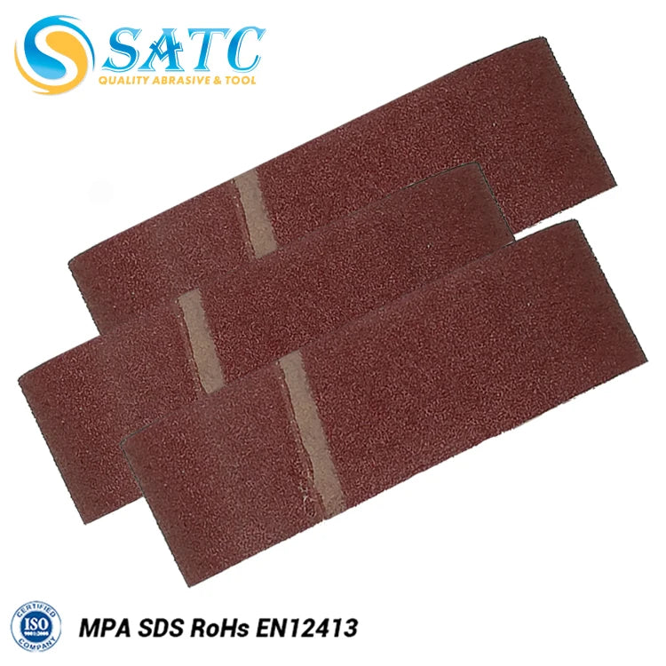 DE Warehouse 25Pcs 75x533mm Aluminum Oxide Sanding Belts | 80 120 180 240 Grit | for Metal Grinding Wood Working & Rust Removal