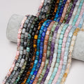 6*9mm Natural Quartz Amethyst Tiger Eyes Stone Moonstone Opal Lapis Lazuli Barrel Shape Loose Beads for Jewelry Making