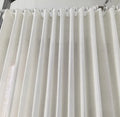 XinLan Solid Project Curtains for Hotel Flame Retardant Faux Linen Blackout Drapery with Shape Memory