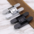European Standard Concealed Hinge H-type Zinc Alloy Cross Hinge Invisible Door Folding Hidden  Door Hinge Loading 60 80KGS