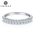 925 Sterling Silver Oval Cut 1.0ct/12pcs D Color Moissanite Half Eternity Band Ring Girls Gift With GRA Certificate for Women