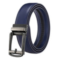 LQbelt Men's Genuine Leather Belts Automatic Buckle Belt Click Cow Leather Belt for Men Factory Custom logo