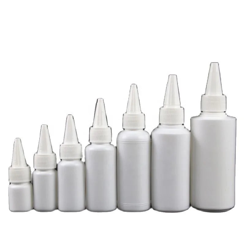 5 10 20 30 50 100ml Needle Tip Squeezed Bottle White Lotion Cream Plastic Bottle Travel Eye Drop Liquid Needle Squeeze Bottles