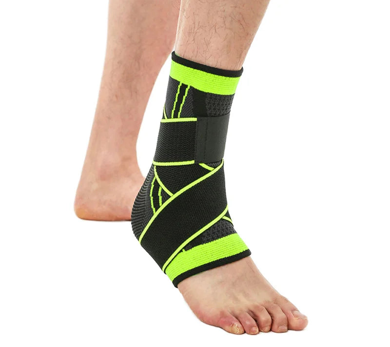 Comfortable Adjustable Soft Fabric Elastic Compression Ankle Brace for Plantar Fasciitis Sprain Protection