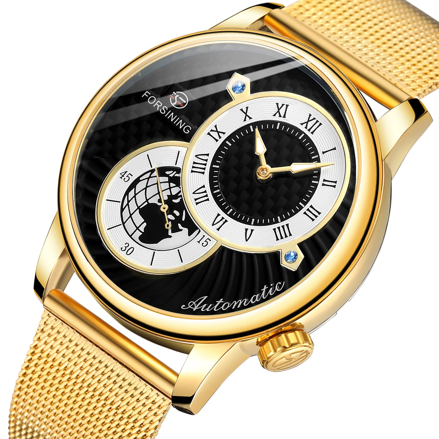 Reloj Para Hombre Mens Luxury Watches Earth New Plain Fashion Waterproof Watch Custom Men Automatic Movement Mechanical Watch