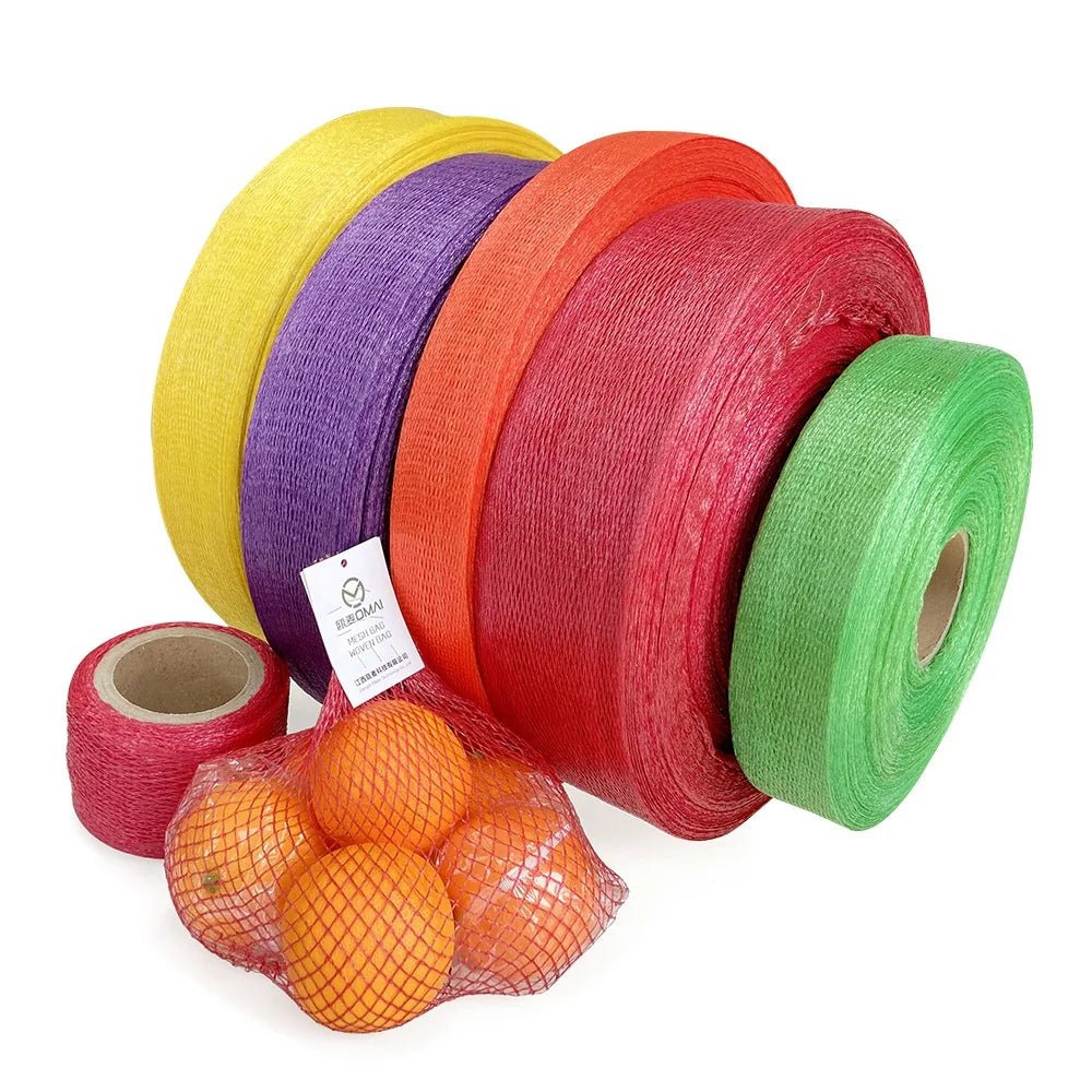Best Price Customized Eco-friendly/Recycle PE Tubular Knitted Mesh Bags Roll for Packaging Fruits Vegetables 1000 Meters Per