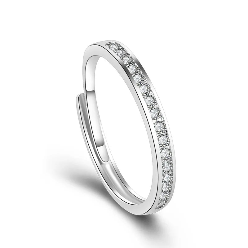 Genuine 925 Sterling Silver 925 Women Wedding Engagement Rings