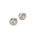 2025 Advanced Sense Niche Design 925 Sterling Silver Ball Hoop Earrings for Women Brushed Finish for Wedding Party and Gift