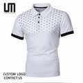 Liu Ming Cheap Wholesale Spring New Men Casual Printed Buttons Tops Business Plus Size T Shirts