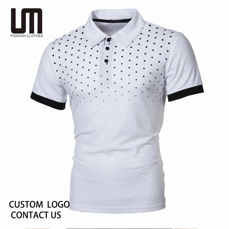 Liu Ming Cheap Wholesale Spring New Men Casual Printed Buttons Tops Business Plus Size T Shirts