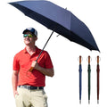 AI-MICH Custom Straight Open Umbrella Automatic Windproof Fiberglass Custom Logo Print Outdoor Umbrella Automatic