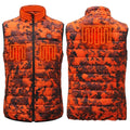 Unisex Camouflage Print Soft Shell Heated Winter Hunting Vest Custom Battery Operated Breathable Clothing