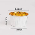 Baking Pastry Tools Aluminum Foil Eco-Friendly Disposable Cake Baking Cups 50pcs Pack Muffin Cupcake Baking Mold Cup Liner