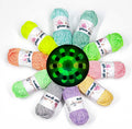 100% Polyester Luminous Glow in the Dark Crochet Yarn Knitting Yarn Hand Knitting Crocheting and Crafts for Christmas Amigurumi