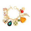 Fashion Street Shoot Bohemian OT Buckle Alloy Diamond love Heart Shaped Bracelet Women's Sweet Temperament Jewelry Wholesale