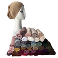 2025 Sharut Malaysia High Quality 10cm Front Jersey Inner Hijab Cap Lightweight Cotton Viscose Modal Summer Compliant Plain