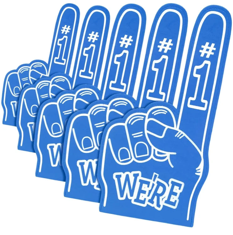 Inspiring Large EVA Foam Finger DIY Cheerleading Sports Events Games School Spirit Hand Number 1 Blank Hand Cheerleading