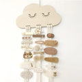 INS Nordic Wooden Cloud Hair Clips Holder Hairpin Hairband Storage Pendant Jewelry Organizer Wall Ornaments