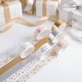 Custom Heat-Resistant Water Activated Acrylic Single Sided Washi Paper Tape Korean Stationery Masking Gold Foil