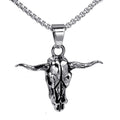 Fashion Stainless Steel Sterling Silver Exaggerated Larimar Animal Pendant Necklace