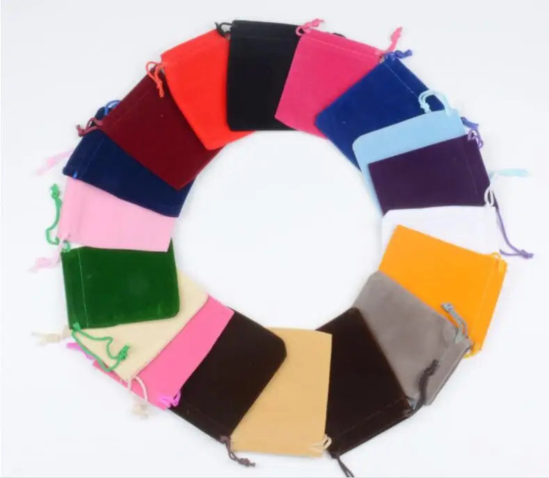 2700339 Soft Wedding Small Velvet Drawstring Cloth Jewelry Gift Bags Pouch