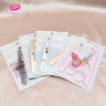 Private Label Stainless Steel False Eyelashes Tools Eyebrow Tweezers Scissors Tweezers Set With Bag