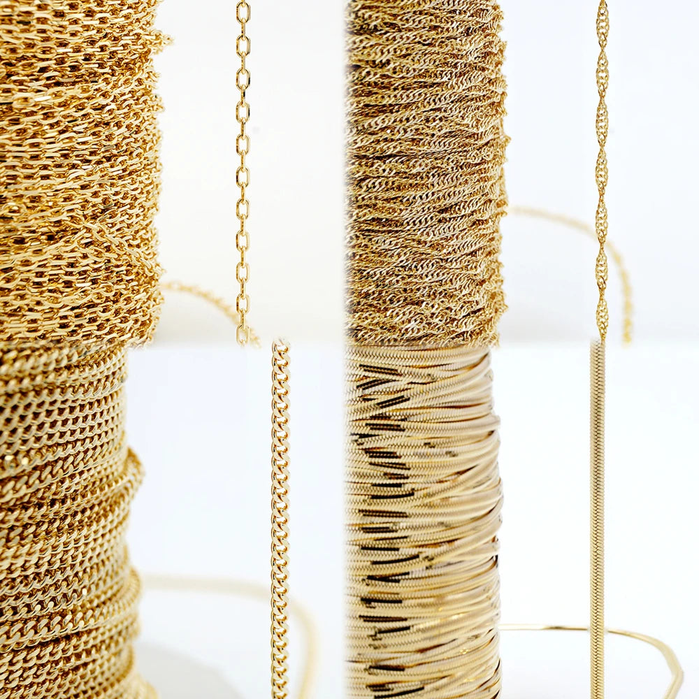 Wholesale Customization Bracelet Necklace Mold AU375 9K Manufacture Real Gold Permanent Jewelry Making
