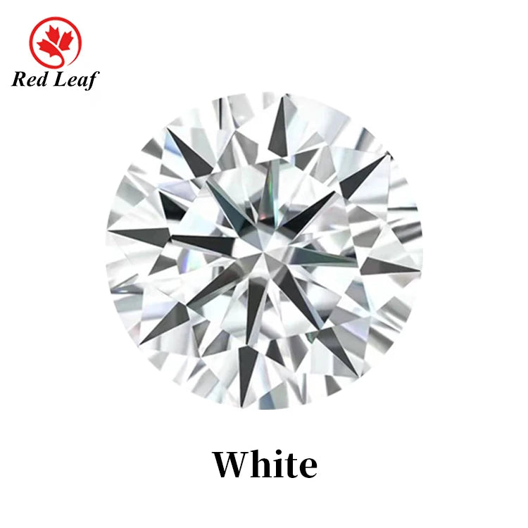 Redleaf Moissanite Custom D Color VVS GRA Certified Loose Moissanite Diamond 4mm 6mm 8mm Mossanite Stones Loose Moissanite