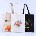 Wholesale Custom Reusable Black Cotton Canvas Tote Bags Blank Protection for Shopping Printable Logo for Promotions