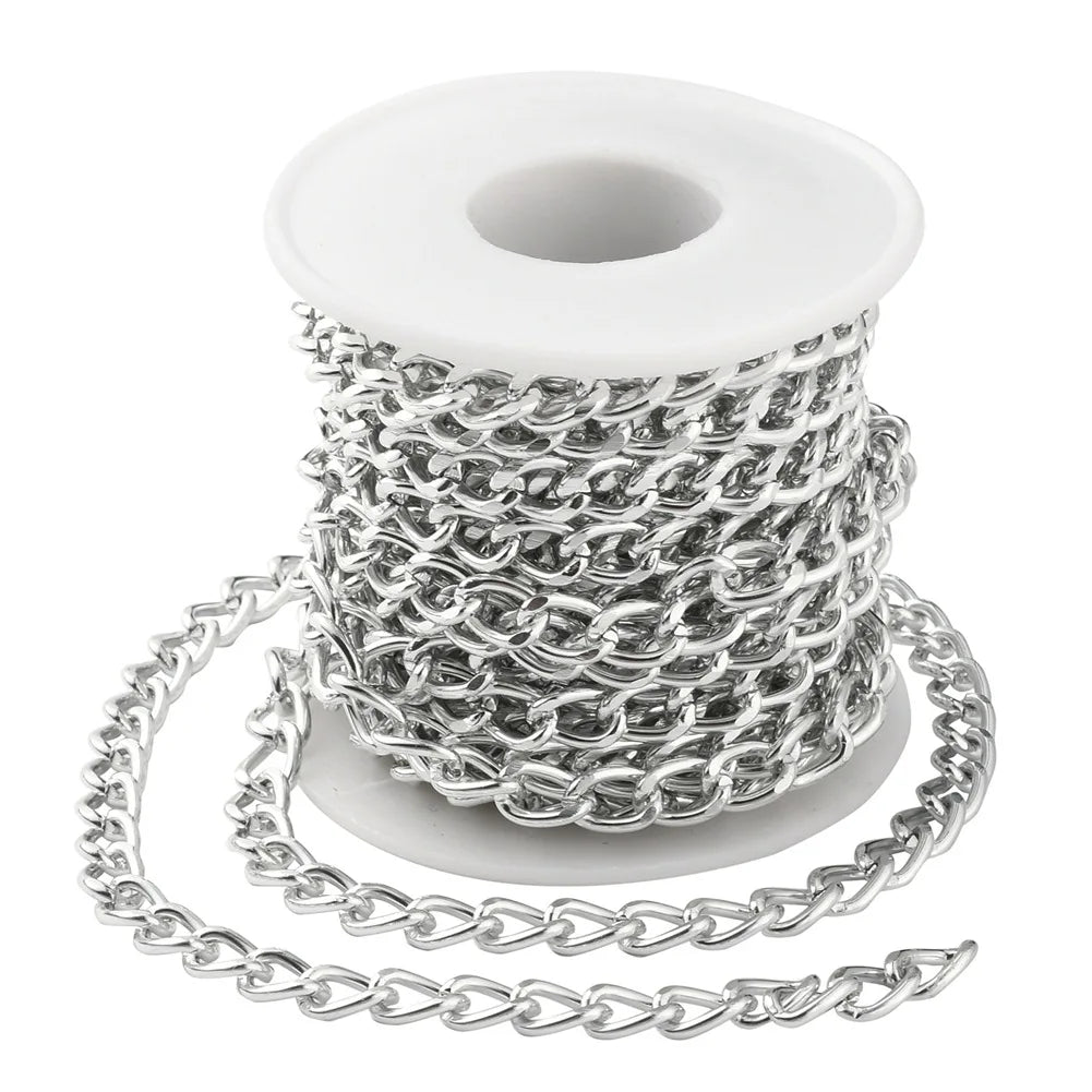 Handmade Semi-finished Metal Aluminum Chain Necklace DIY Jewelry Accessories Box Xuanseyameng Model LL003