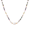 JOOLIM Ready to Ship High End 18k Gold Plated Stainless Steel Fresh Water Pearl Natural Stone Necklace