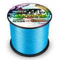 Manufactory Wholesale Light Blue X4 Braided OEM ODM 100- 5000 Meter  PE Braided Fishing Line