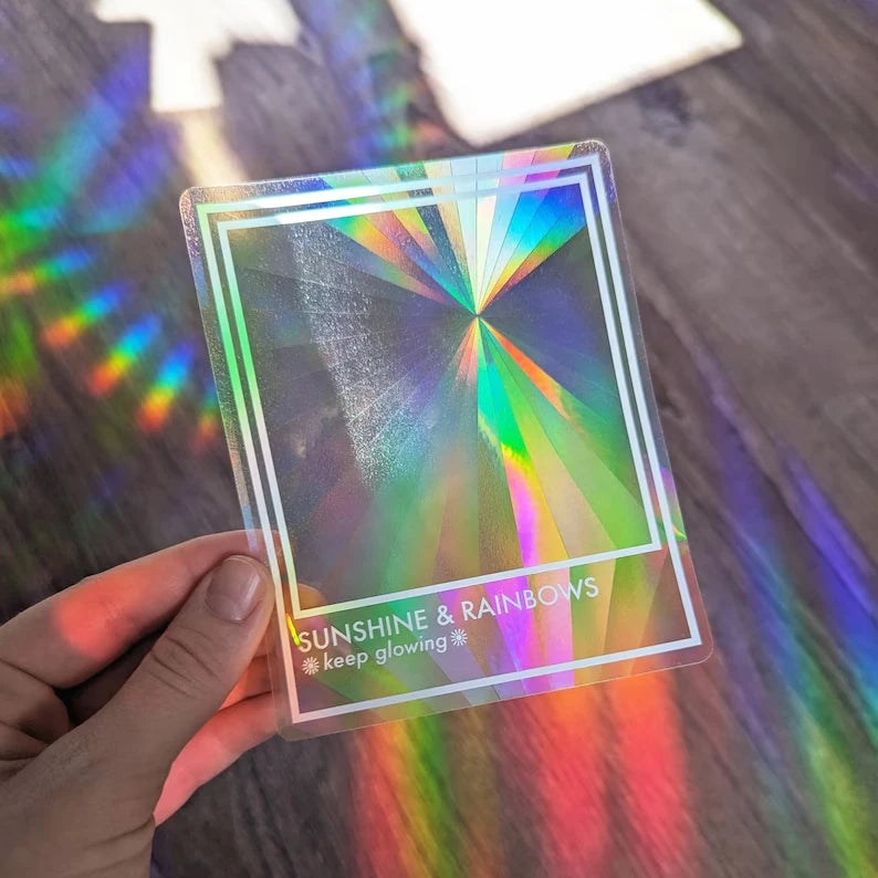 Newest Designs Rainbow Maker Sun Catcher Sticker for Window Decals Birds Anti Collision Suncatcher Window Stickers