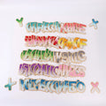 Stick on Gradient Unique Colorful Ombre Patch Self Adhesive 3d Letter Patches for Trucker Hats