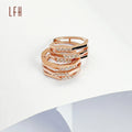 Hot Sale Micro Pave Cubic Zircon Earrings Diamond Earrings 18k Gold  Cz Hoop 18k Real Gold Earrings