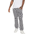 KY New Cotton Checkerboard Check Loose Sweatpants Men Plaid Pants