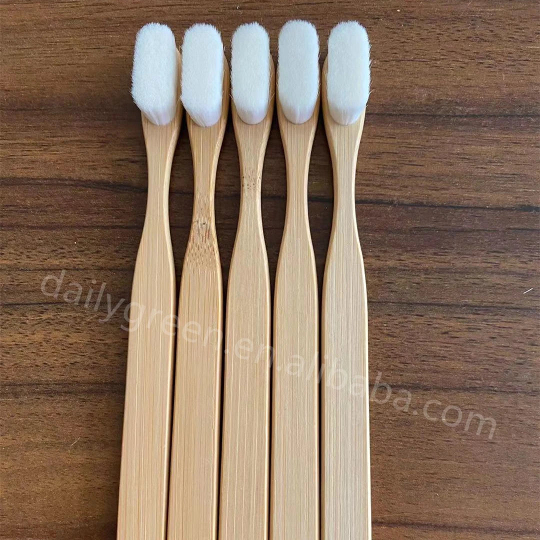 Customized Eco-Friendly 100% Biodegradable for Ultra Soft Charcoal Bristle 17.5-19cm Engraved Logo Adult Home Use Toothbrush