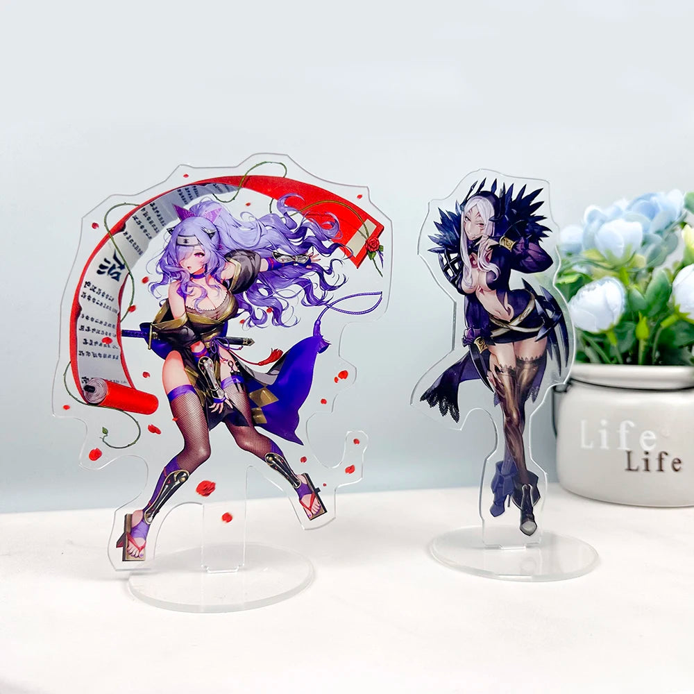 Customized Holographic Charm Acrylic Stand Personality Display Stand Double Sided Transparent Printing Promotional Gifts