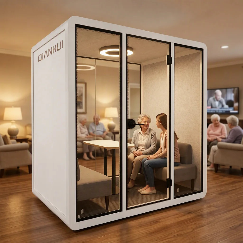 Soundproof Booth Live Studio for Work 6 Pax Personal Office with 4000K Natural Light CE/ ISO American style MegaBDM